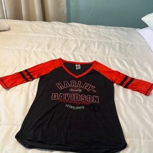 HARLEY DAVIDSON Baseball style shirt XL
